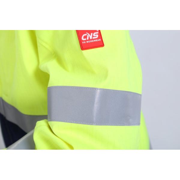 50mm Fr Tape Multi Norm Workwear 290gsm Yellow Hi Vis Jacket