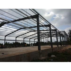 Q345B Welded Prefabricated Warehouse Building , H Section High Bay Warehouse