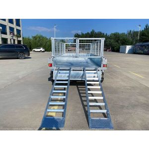 10x6 Hydraulic Tipper Trailers Durable Galvanized Cage Trailer Compact