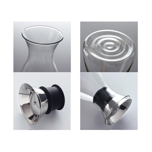 Heat Resistant Pyrex Clear Glass Water Pitcher , Glass Fruit Infusion Pitcher