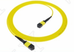 China MTP-12 APC Female to MTP-12 APC Female SingleMode OS2 Plenum OFNP Type A MPO Patch Cord 5m 16ft on sale