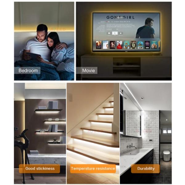 COB Led Strip Light 320led/m DC5V 3000K IP20/IP65/IP67 Rated With 3 years warranty Uniform Lighting