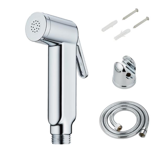 Buy Thumb Pressure ABS Toilet Spray Shattaf Hand Held Chrome Plating at wholesale prices
