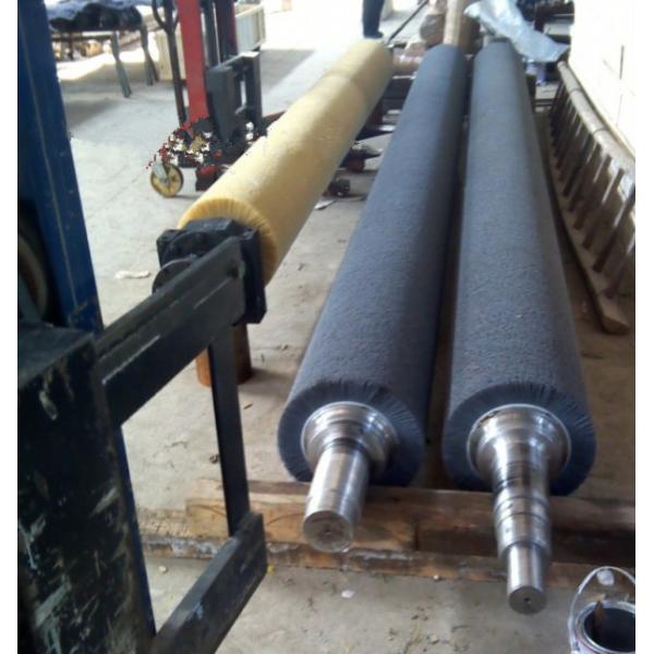 Industrial Steel Wire Copper Plated Brush Roller High Temperature Resistant Polishing Brush Roller