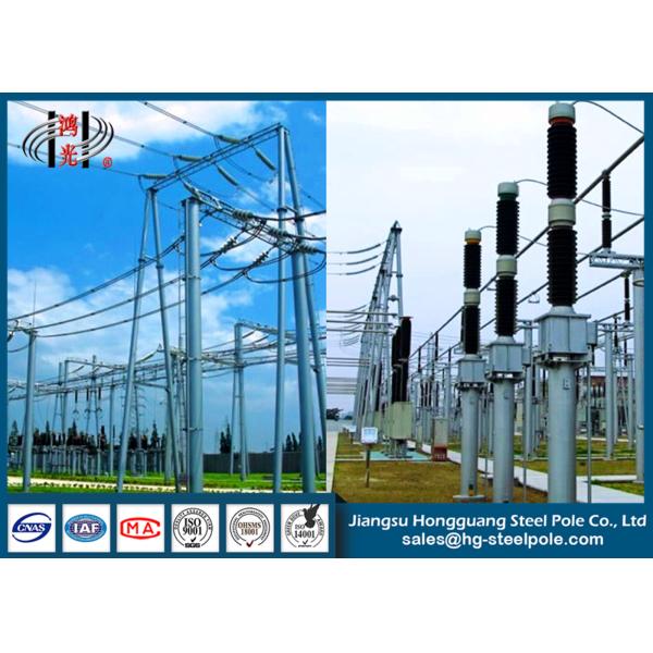Buy 500KV Galvanized Substation Switchyard Structures Tubular , Tapered at wholesale prices