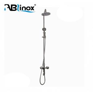 304 316 Brushed Nickel Bathtub Faucet Shower Adjustable Height