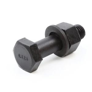 ASTM A325 Hex Bolt With Nut And Washer Dn933 Dn931 High Strength Finish Black