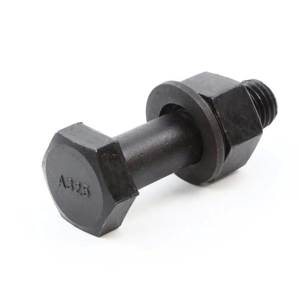ASTM A325 Hex Bolt With Nut And Washer Dn933 Dn931 High Strength Finish Black