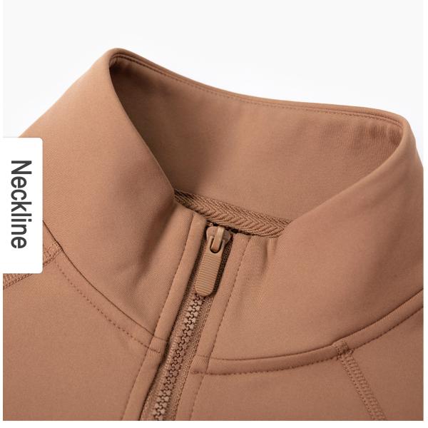 Half Zip Ladies Equestrian Shirt With Thumb Holes Brushed Inside Winter Equestrian Top