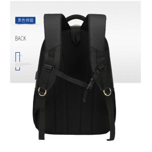 Travel And Business Side Zip Backpack , Multi Pockets 2 Zipper Backpack