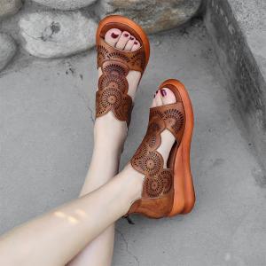 S429 Genuine Leather Women'S Sandals 2020 New Women'S Shoes Ins Tide Shoes Net