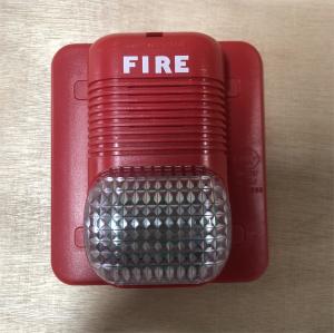 Quality FM200 System DC24V Fire Alarm Flashing Red And Beeping Sound And Light Alarm for sale