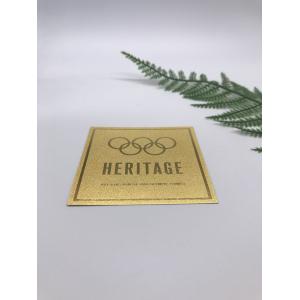 China Embossable Adhesive Backed Aluminum Labels For Alcohol Packaging on sale