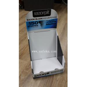 Razor display stand for counter table top