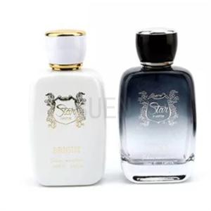 China Buen Glass Perfume Spray Bottle Black Plastic Cap , Empty Designer Perfume Bottles on sale