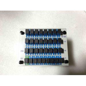 1 * 32 Insertion Type Fiber PLC Splitter , Cassette Type Mini PLC Fiber Optic