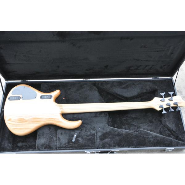 5 string custom bass guitar fanned frets electric bass guitar neck through body