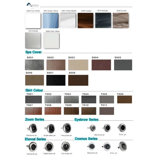 5 Persons Hydrotherapy Spa Hot Tubs For Outdoor Cool Spa Bathtub With Air Jets Jacuzzi Luxury Spa Tubs For Villa