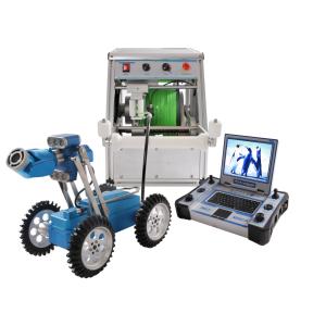 IP68 Waterproof Pipe Inspection Crawler Robot Cable Transmitting Synchronically