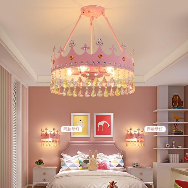 Buy Kids room Crown Chandelier flat ceiling light scandinavian lamp(WH-MA-180) at wholesale prices