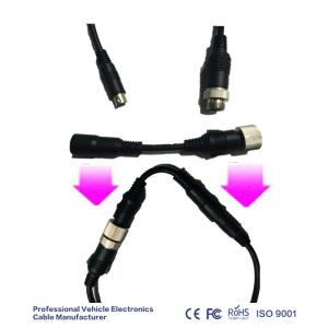 IP67 Backup Camera Extension Cable 4M Working Length With Locking Connectors
