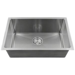 Right Angle Stainless Single Basin Kitchen Sink Undermount 600*450mm