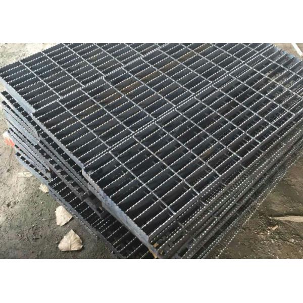 Anti Slide Galvanized Steel Grating , Drain Covers Grates Serrated Tooth Shape