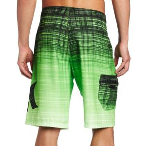 Green 100 Polyester Shorts With Pocket , Adjustable Waist S , M