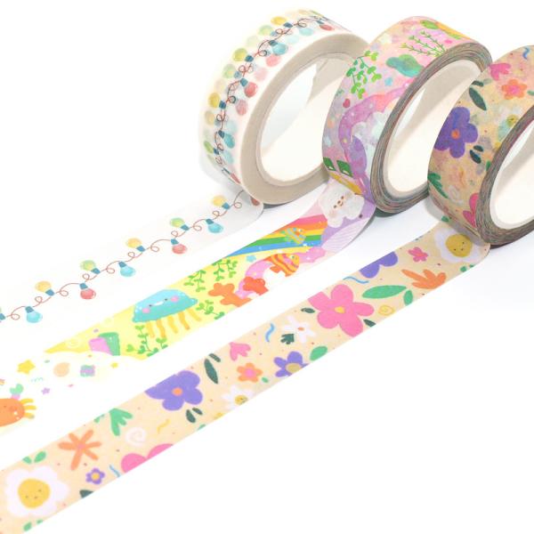 Buy Self Adhesive Washi Paper Tape Custom Printed Waterproof Masking Washi Tape at wholesale prices