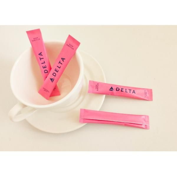 Pink Paper Wrapped Sugar Stick Condiment Packets Coffee Companion