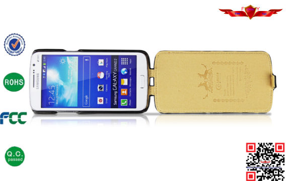 Fashion Design High Quality PU Flip Leather Cover Case For Samsung Galaxy Grand 2