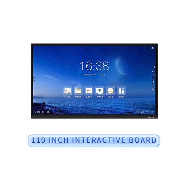 Buy 110-Inch Oversized Screen 4K UHD Android System Wireless Casting Interactive Smart Board for Office & Teaching Whiteboard for Conferences at wholesale prices