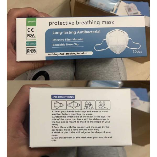 Antiviral Kn95 Medical Mask Filter Respirator Earloop Face Mask Eco Friendly