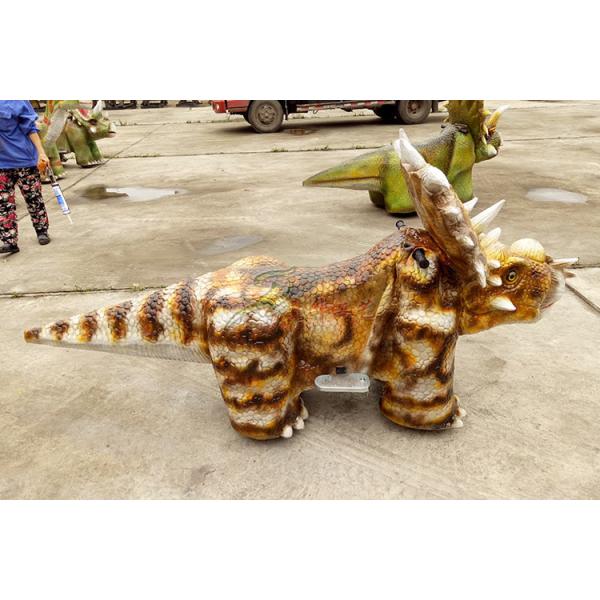 Animatonic Pachyrhinosaurus Dinosaur Battery Car Coin Operated For Shopping Mall