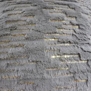 Stylish Faux Fur Throw Blanket Nondisposable Luxury Embroidered Minky Throw