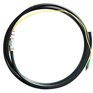 FTTP 2 Core Optical Fiber Cable , Multimode Outdoor Optical Fiber Cable