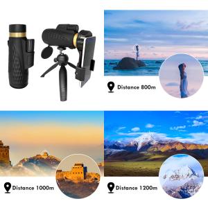 18x62 HD Bak4 Mobile Phone Telescope Low Night Vision For Adults Birding Hunting