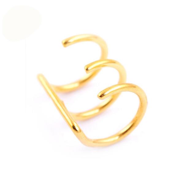 Hot sale 316L stainless steel cuff earrings for non pierced ears