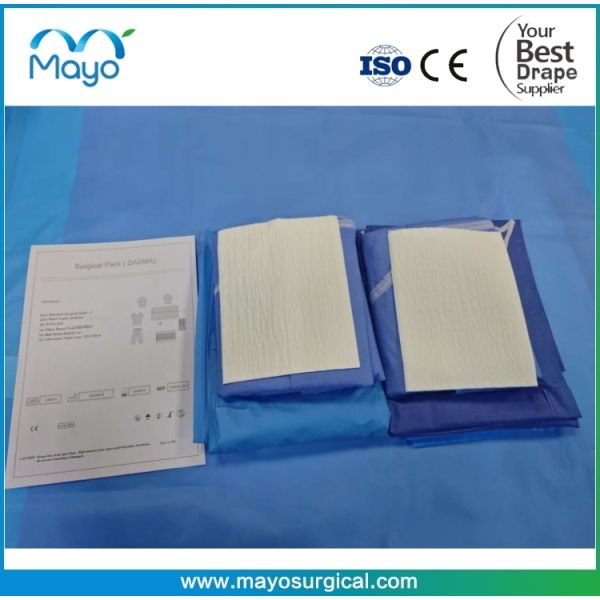 Customized Surgical General Surgery Drape Pack with Scrub Suits