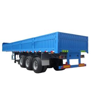 40 60 Tons Side Wall Fence Cargo Semi Truck Trailer with 4 Axles and Multifuncti