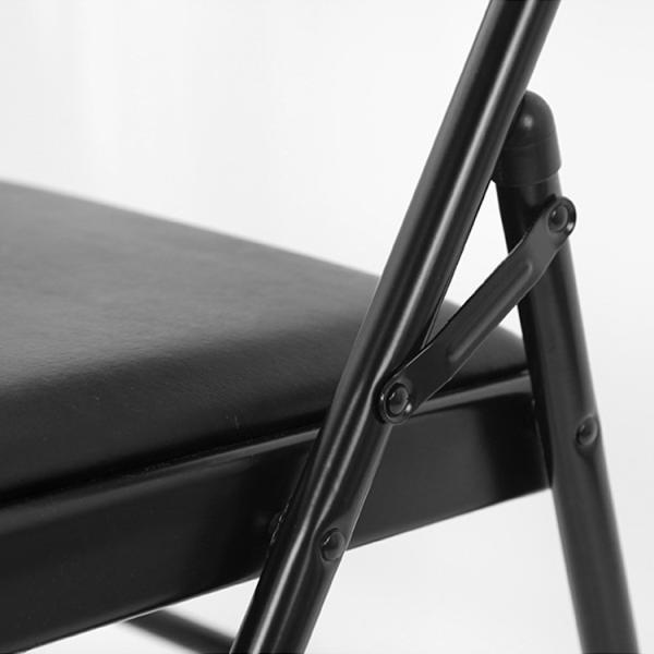 Outdoor Garden Wedding Party Banquet Events Stackable Pu Leather Metal Dining Chair