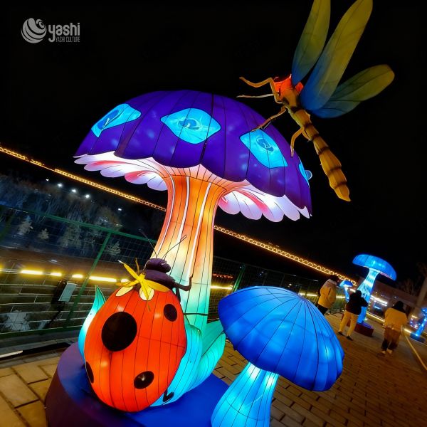 Waterproof Mushroom-Shaped Lanterns by Zigong Lantern Manufacturer - Outdoor