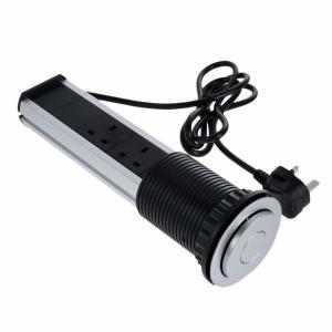 Hidden Kitchen Worktop Power Sockets Kids - Friendly Safe Design Compact Form