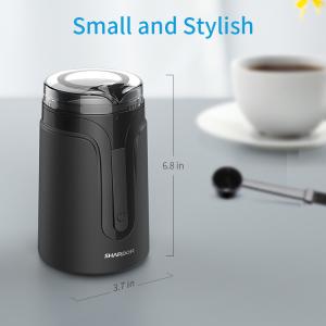 40g Small Espresso Coffee Grinder Machine SS304 ABS Black
