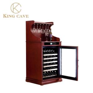 Adjustable Shelves Custom Wine Cooler In The Kitchen LCD Screen