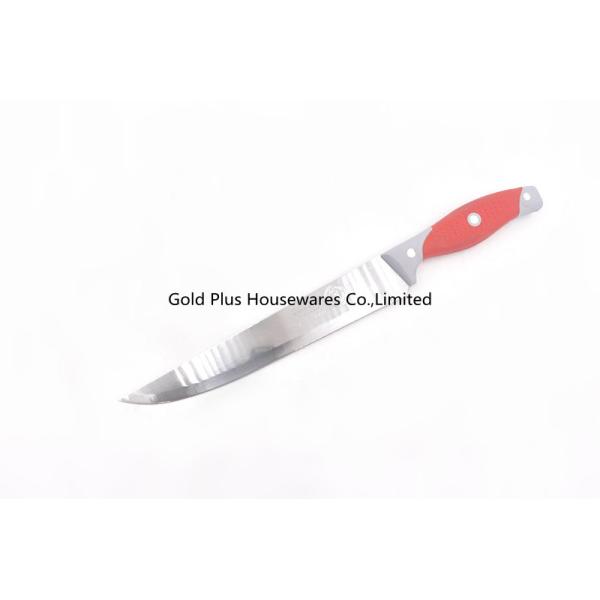 Buy 8 inches Portable multifunction strong quality knife red handle stainless steel cutting fruit petty knife at wholesale prices