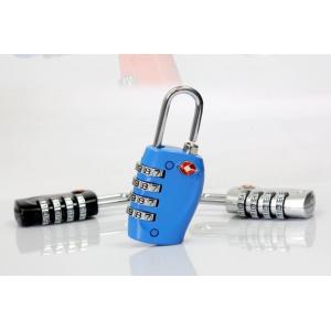 Zinc Alloy TSA 4-digital travel lock& Fashion Design silver Tsa Luggage Lock& 69