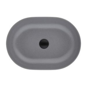 Oval Shape Top Mount Granite/Quartz Composite Bathroom Vessel Sink