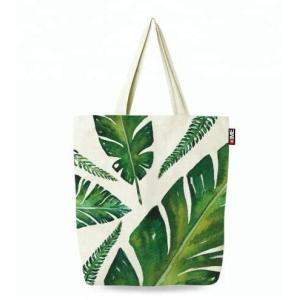 Wholesale white and black plain cotton canvas handles black canvas tote bag