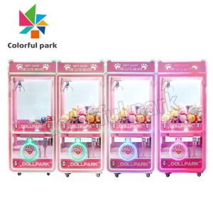 China Bilingual Claw Crane Machine Toughened Glass Manual Operation Bear Toy on sale